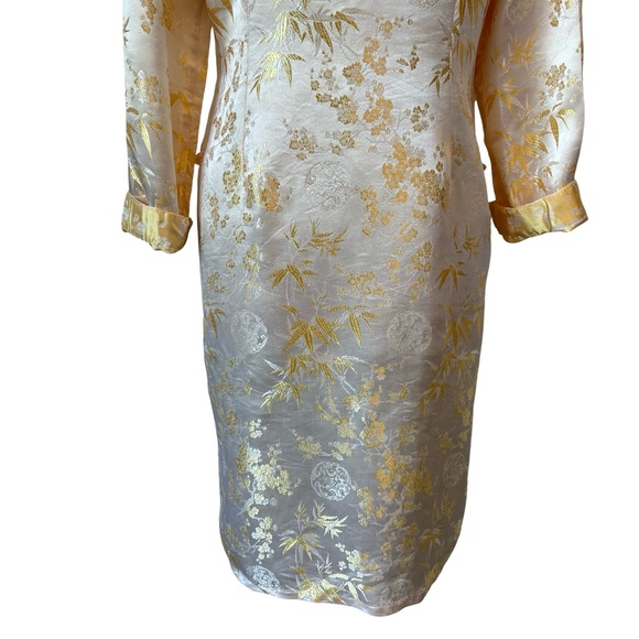 Vintage‎ Asian Silk Embroidered Brocade Coat - Picture 6 of 13